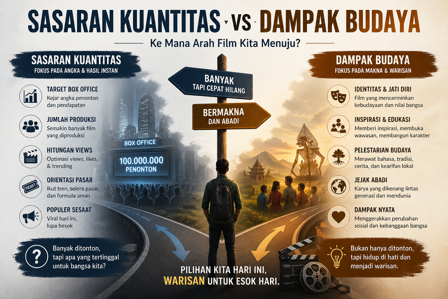 SASARAN KUANTITAS vs DAMPAK BUDAYA
