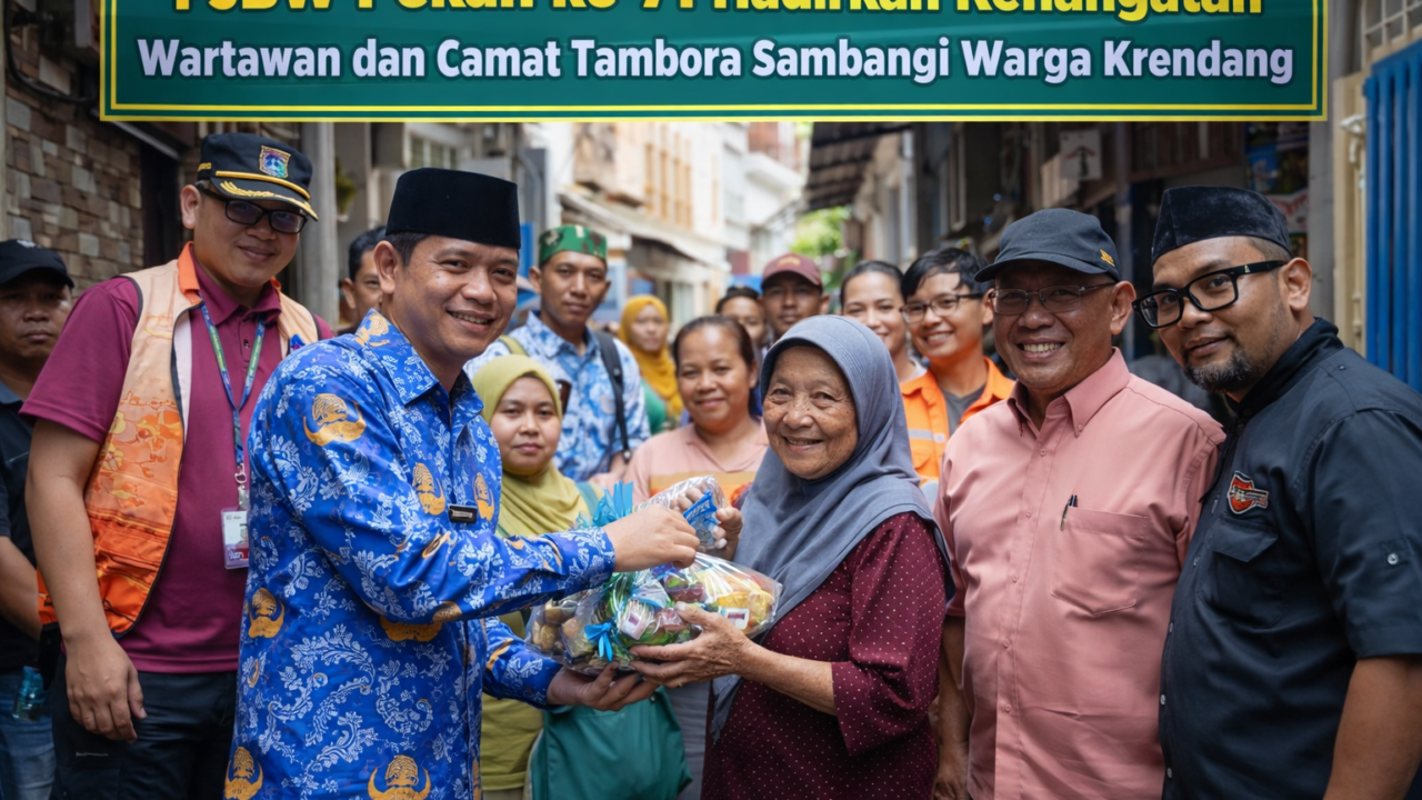 PJBW Pekan ke-71 Hadirkan Kehangatan, Wartawan dan Camat Tambora Sambangi Warga Krendang - Budayantara TV
