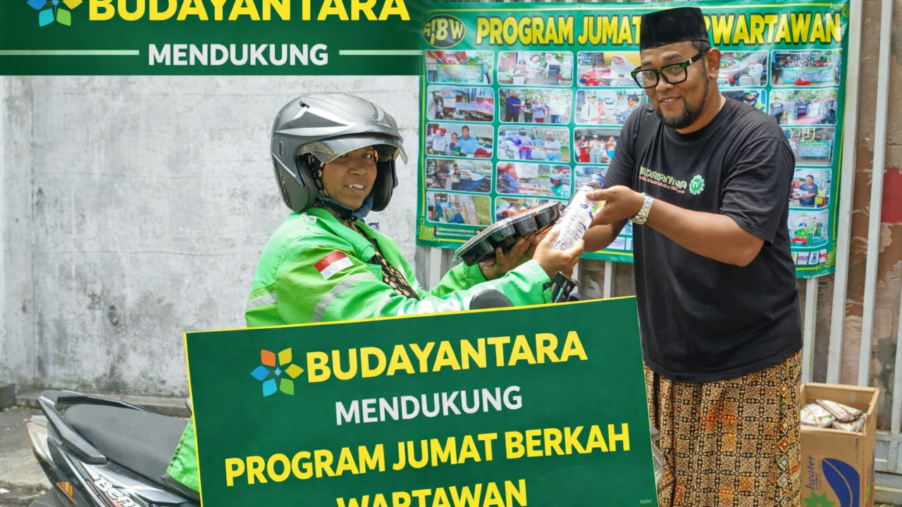 Budayantara Dukung Jumat Berkah Wartawan, Wujud Nyata Kepedulian Sosial di Benhil - Budayantara TV