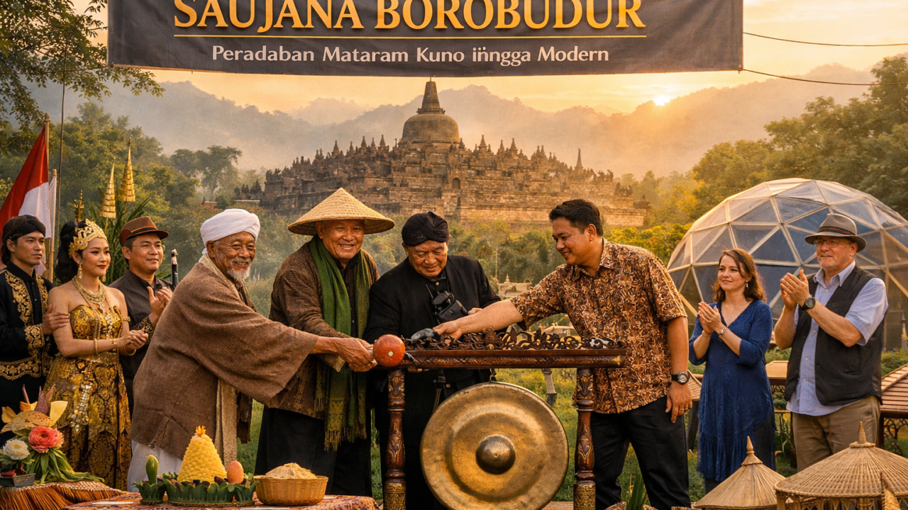 Saujana Borobudur Resmi Berdiri, Usung Sinergi Peradaban Mataram Kuno hingga Modern - Budayantara TV