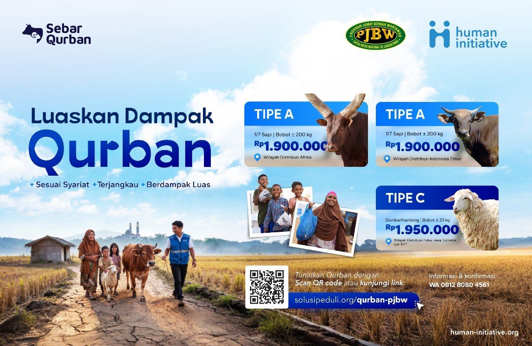 Human Initiative – PJBW Kolaborasi, Program ‘Sebar Qurban 2026’ Bisa Makin Meluas Menebar Manfaat ke Masyarakat Indonesia
