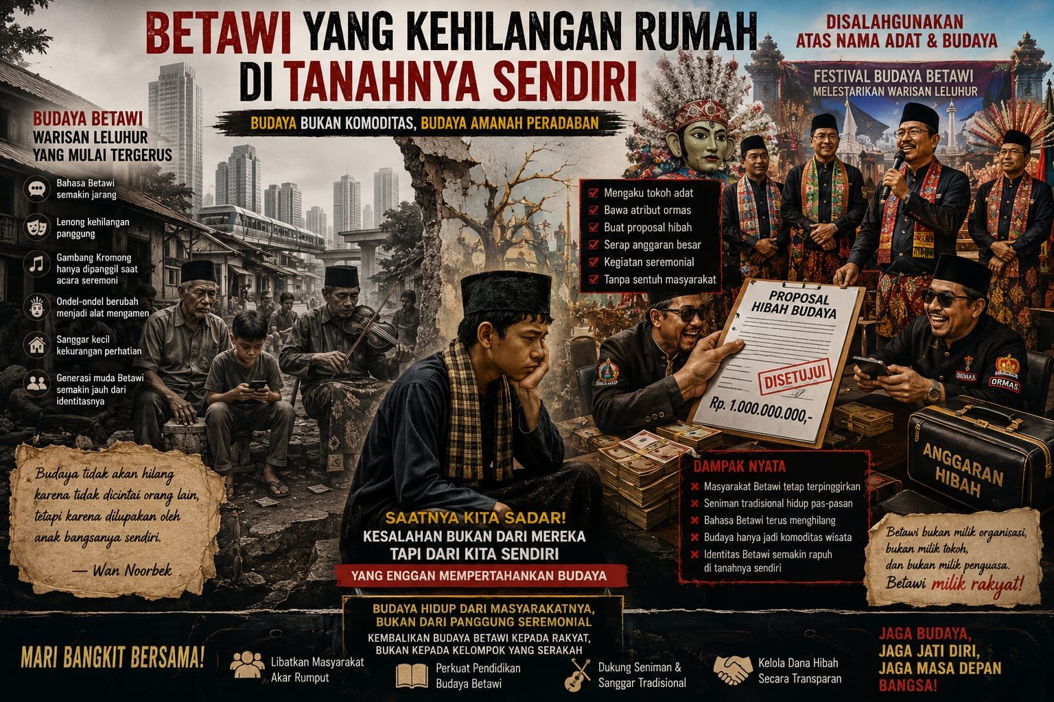 Betawi yang Kehilangan Rumah di Tanahnya Sendiri