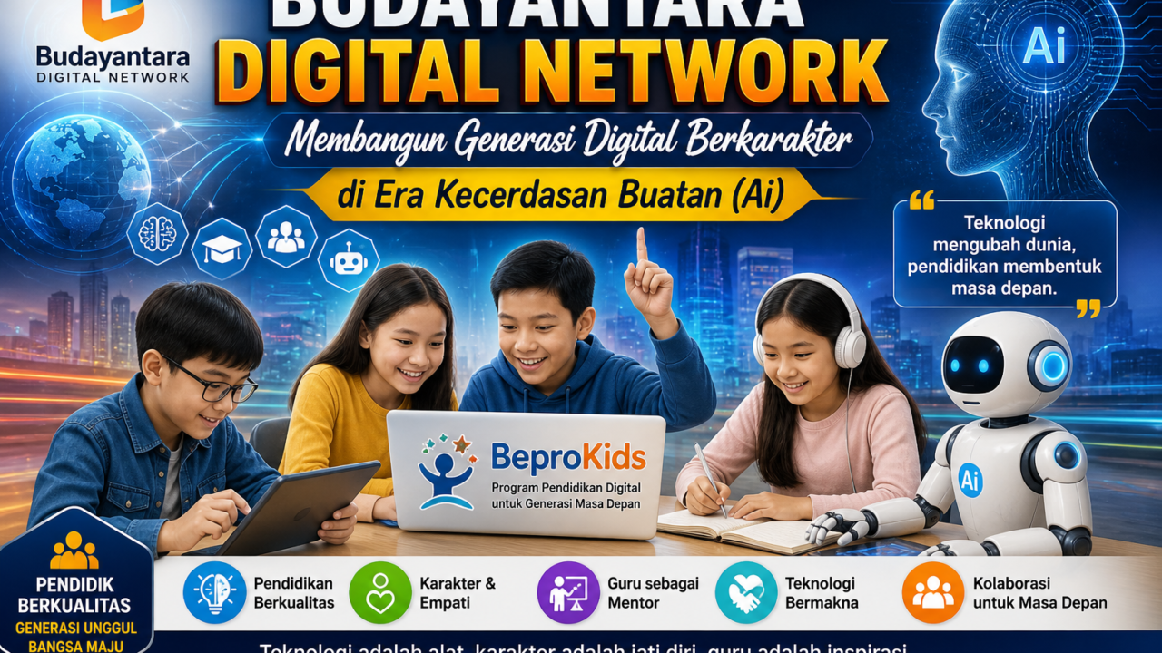 Budayantara Digital Network : Membangun Generasi Digital Berkarakter di Era Kecerdasan Buatan (Ai) - Budayantara TV