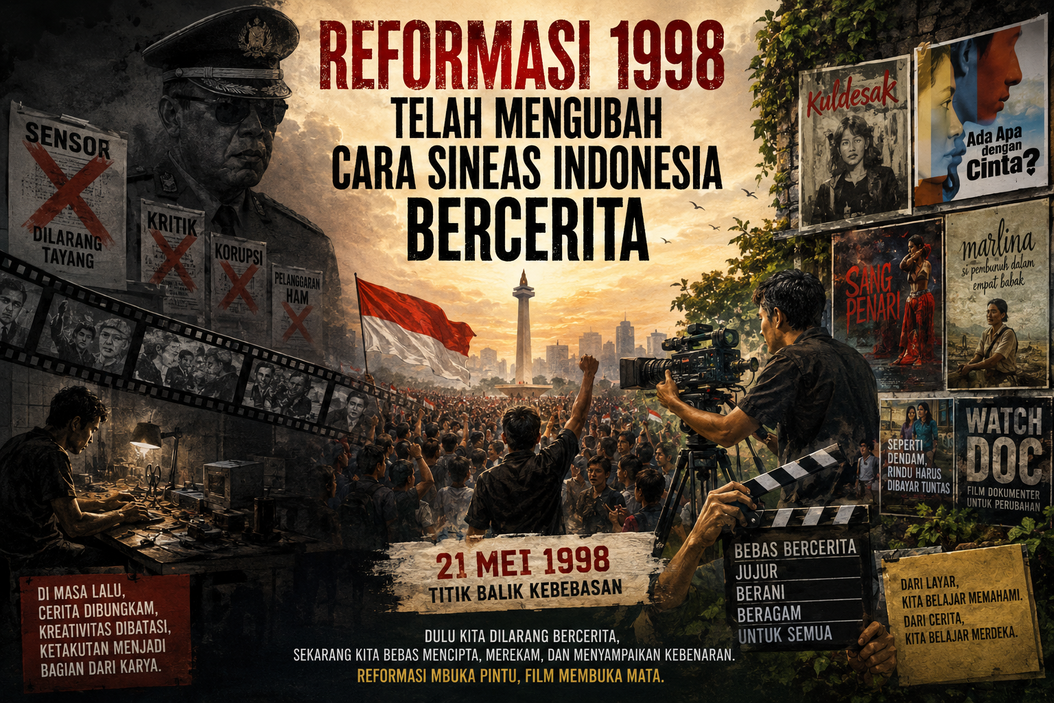 Reformasi 1998 Telah Mengubah Cara Sineas Indonesia Bercerita