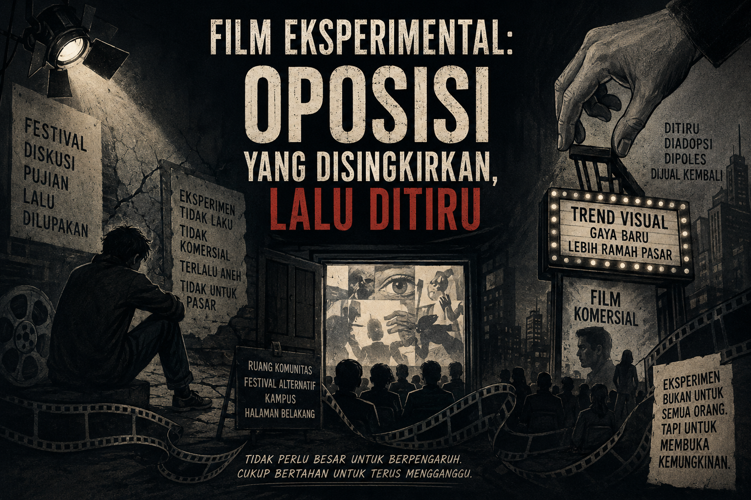 Film Eksperimental: Oposisi yang Disingkirkan, Lalu Ditiru