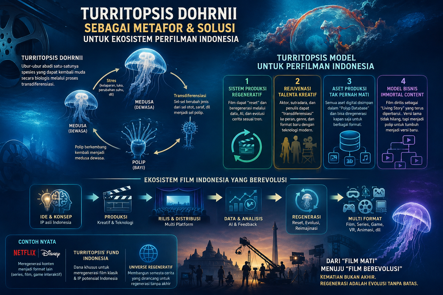Turritopsis Dohrnii sebagai Metafor & Solusi untuk Ekosistem Perfilman Indonesia