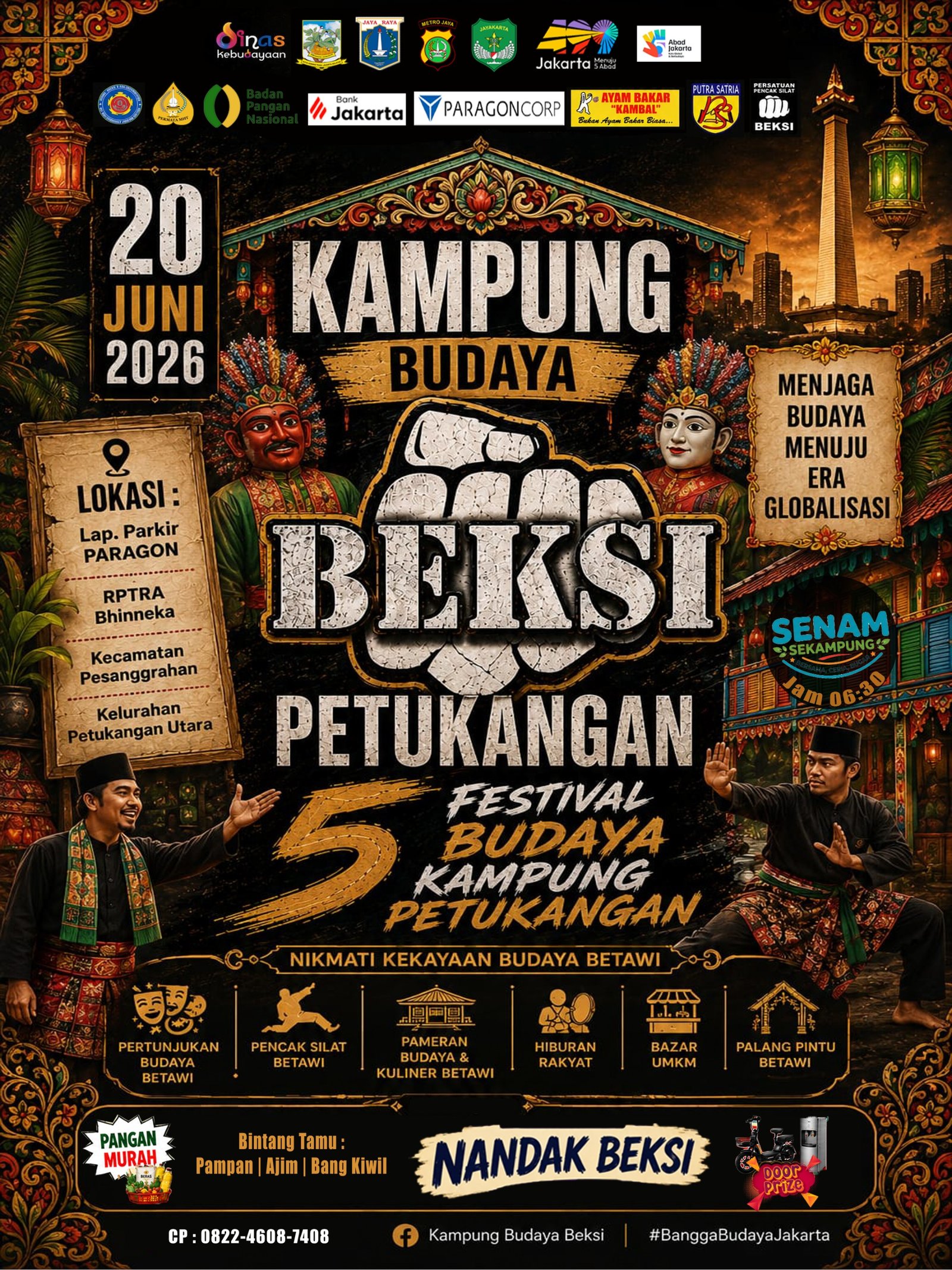 Festival Budaya Kampung Petukangan 2026 Siap Digelar, Angkat Kejayaan Tradisi Betawi di Jakarta Selatan