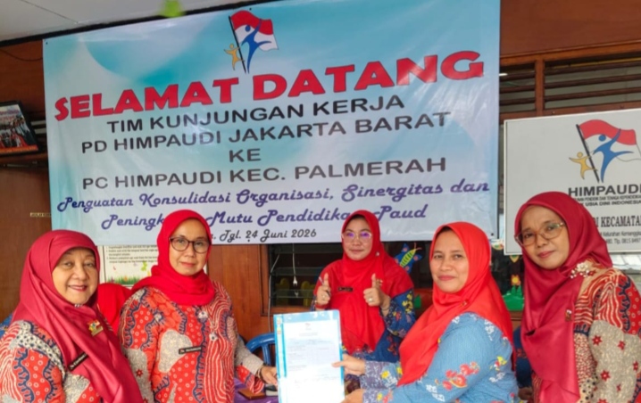 Kunjungan Kerja PD HIMPAUDI Jakarta Barat Perkuat Sinergi dan Mutu Pendidikan PAUD di Palmerah