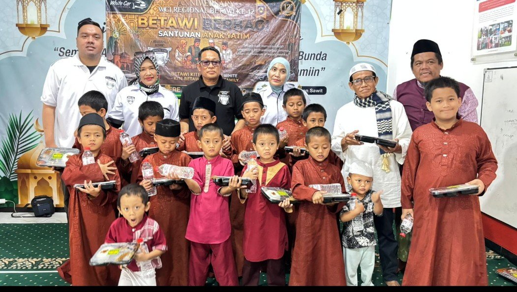 Tebar Kebaikan di Panti Asuhan Mizan Amanah di Klender Jaktim, PJBW & WCI Regbet Berbagi Nasi Boks – Sembako dan Beri Santunan - Budayantara TV