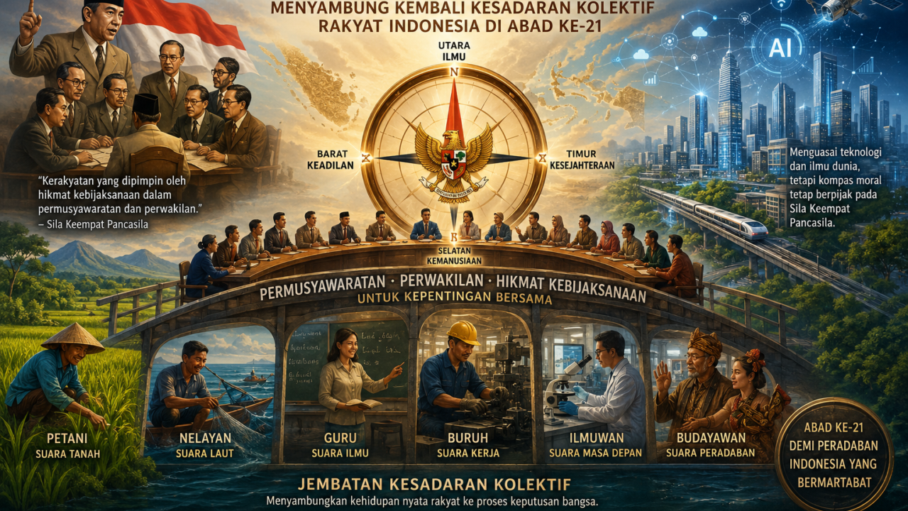 Titik Kompas Pendiri Bangsa: Menyambung Kembali Kesadaran Kolektif Rakyat Indonesia di Abad ke-21 - Budayantara TV