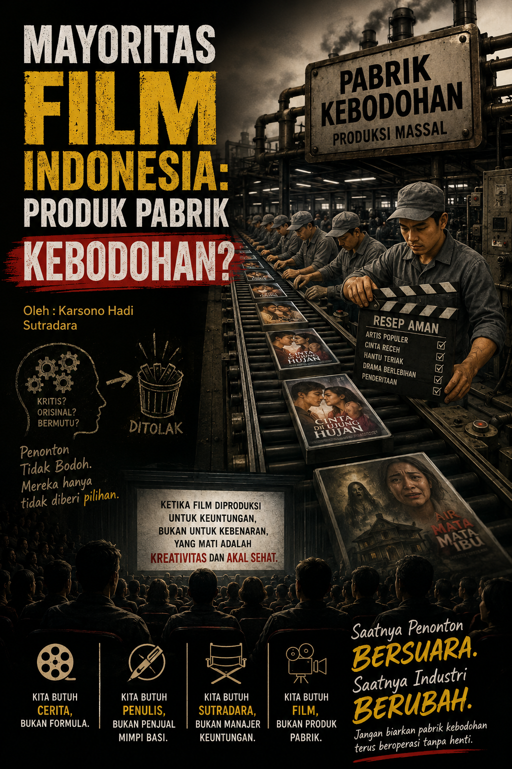 Mayoritas Film Indonesia: Produk Pabrik Kebodohan?